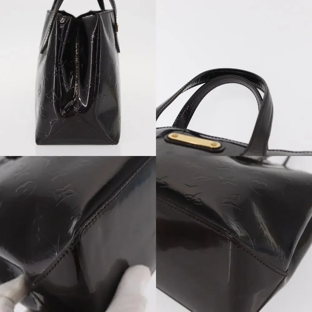 Louis Vuitton Monogram Vernis Wilshire PM Bag Amarante Purple